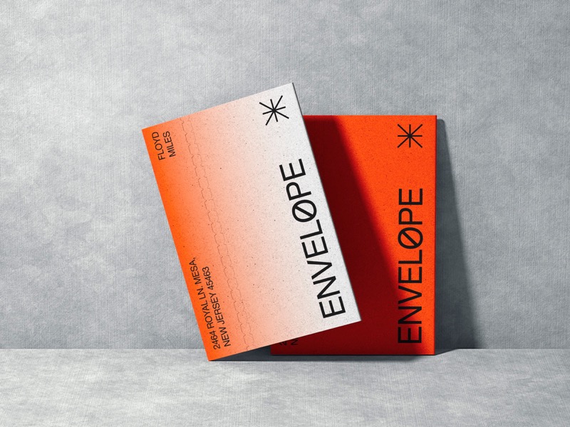 Kander, Vertically Standing Envelope Mockups, US 07