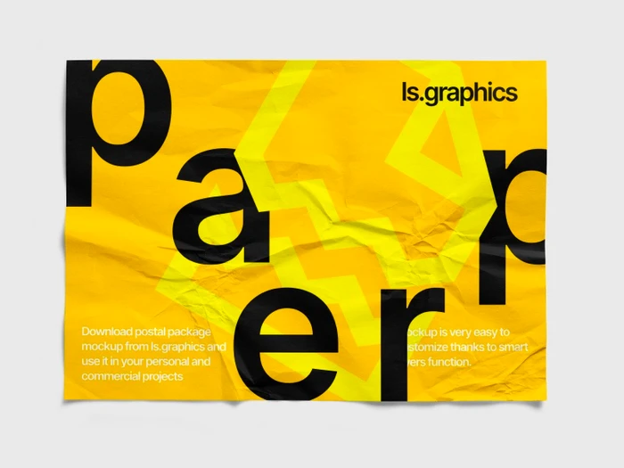 Torn Simple Poster Mockup, EU, 05