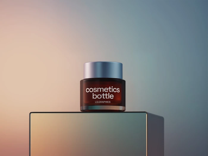Free Cosmetic Jar Mockup