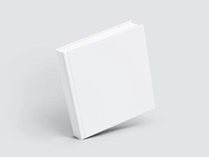Book Mockup, Square-Angled, 07
