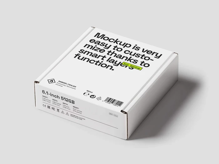 Box Mockup, Scene 01