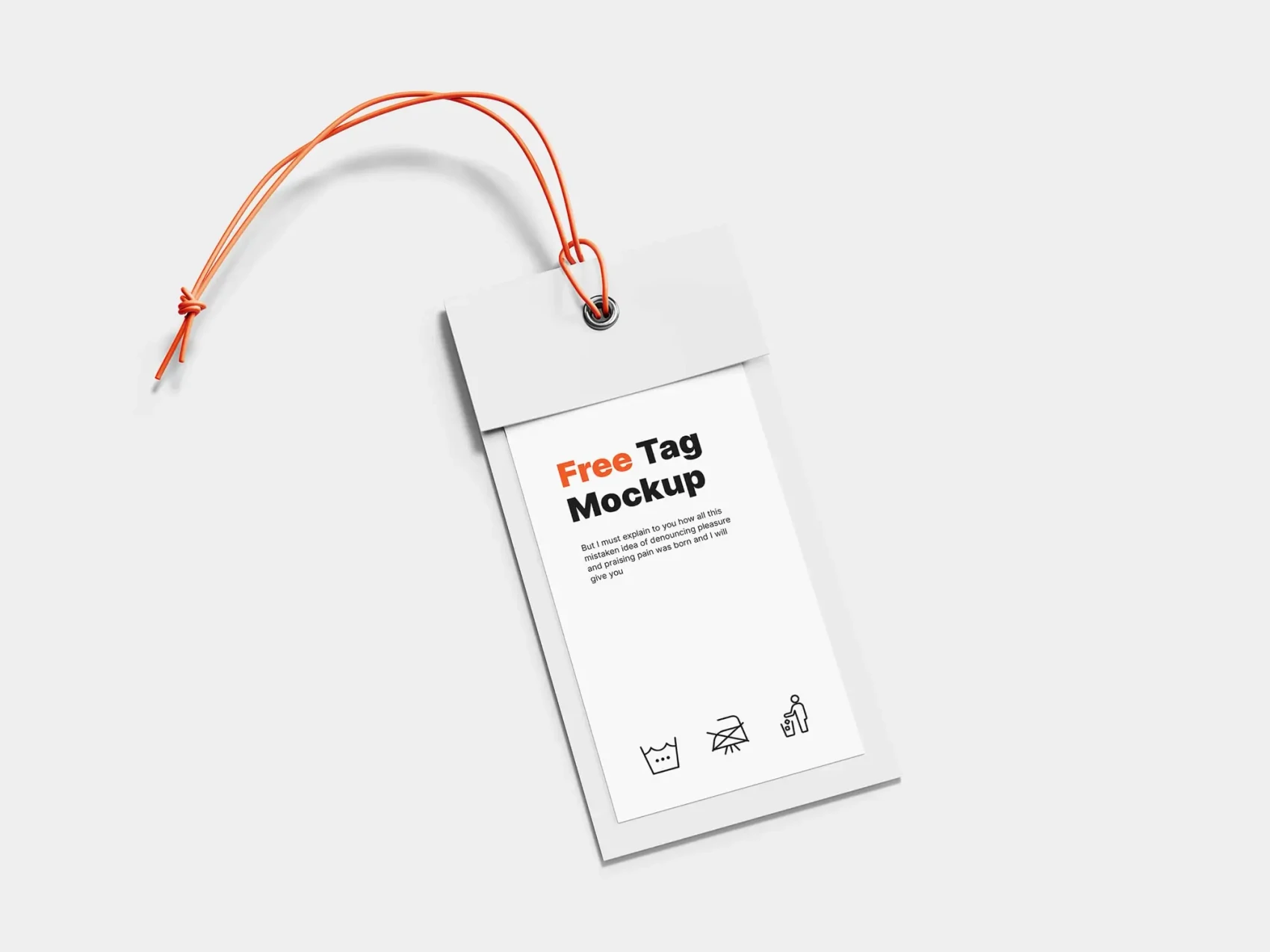 Free Label Tag Mockup 1