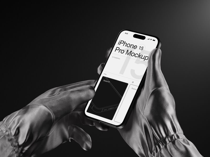 P-Mockups, iPhone 15 Pro, 14