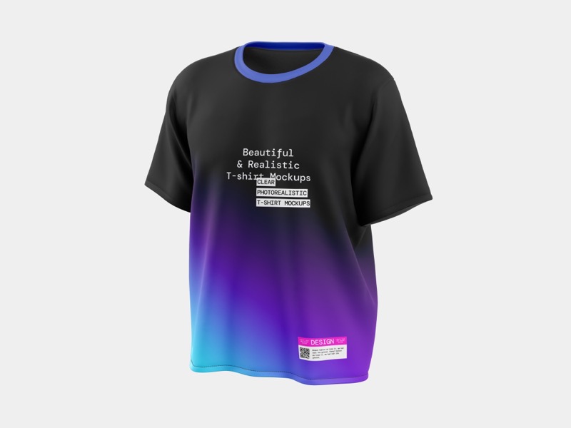 T-Shirt Mockup, Style 01, 02