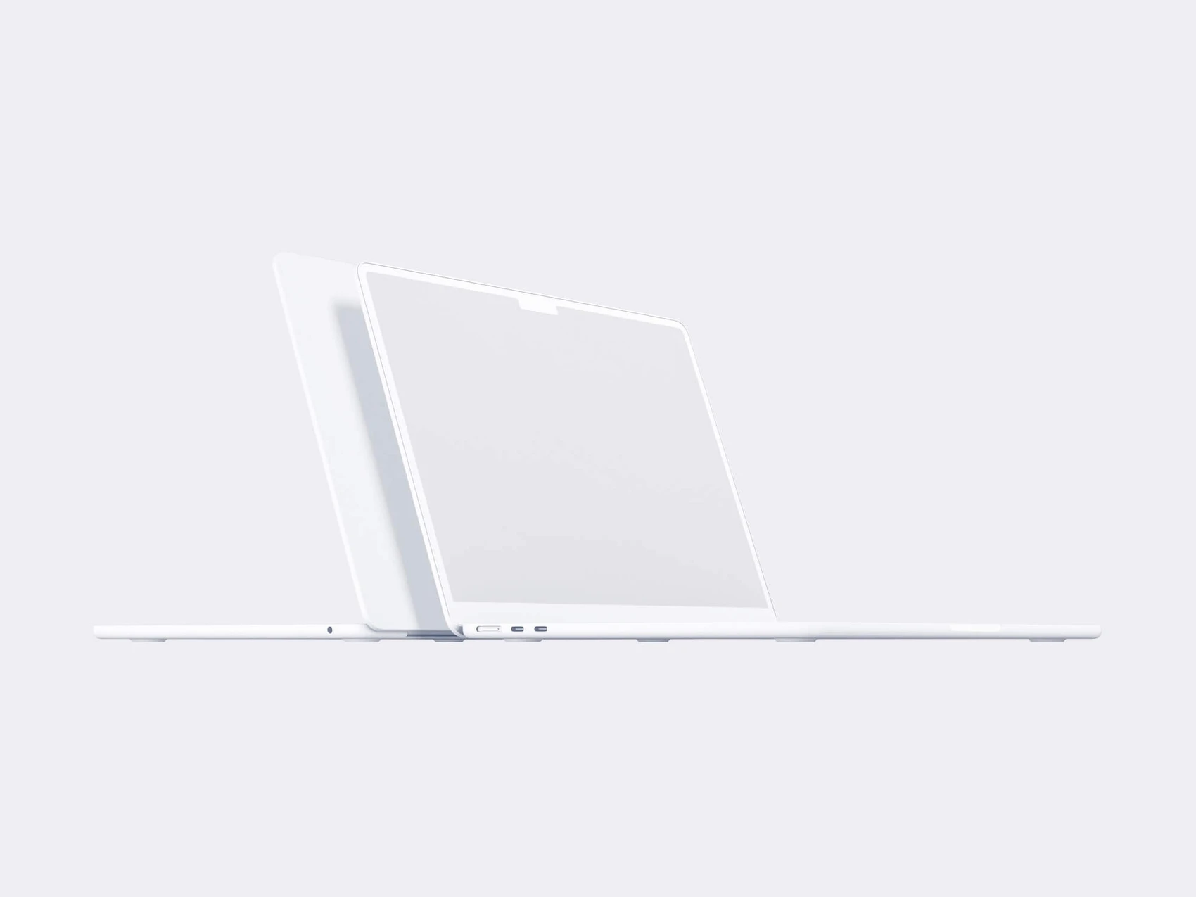 MacBook Air (M2) Clay Mockups, 13 1