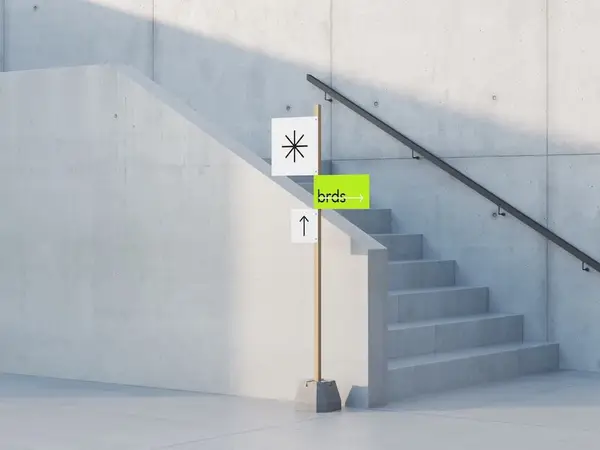 Sign Mockup in Concrete Environment, Environment, 04