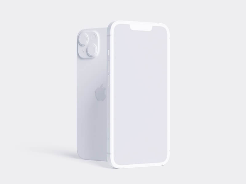 iPhone 13 Clay Mockups, 07