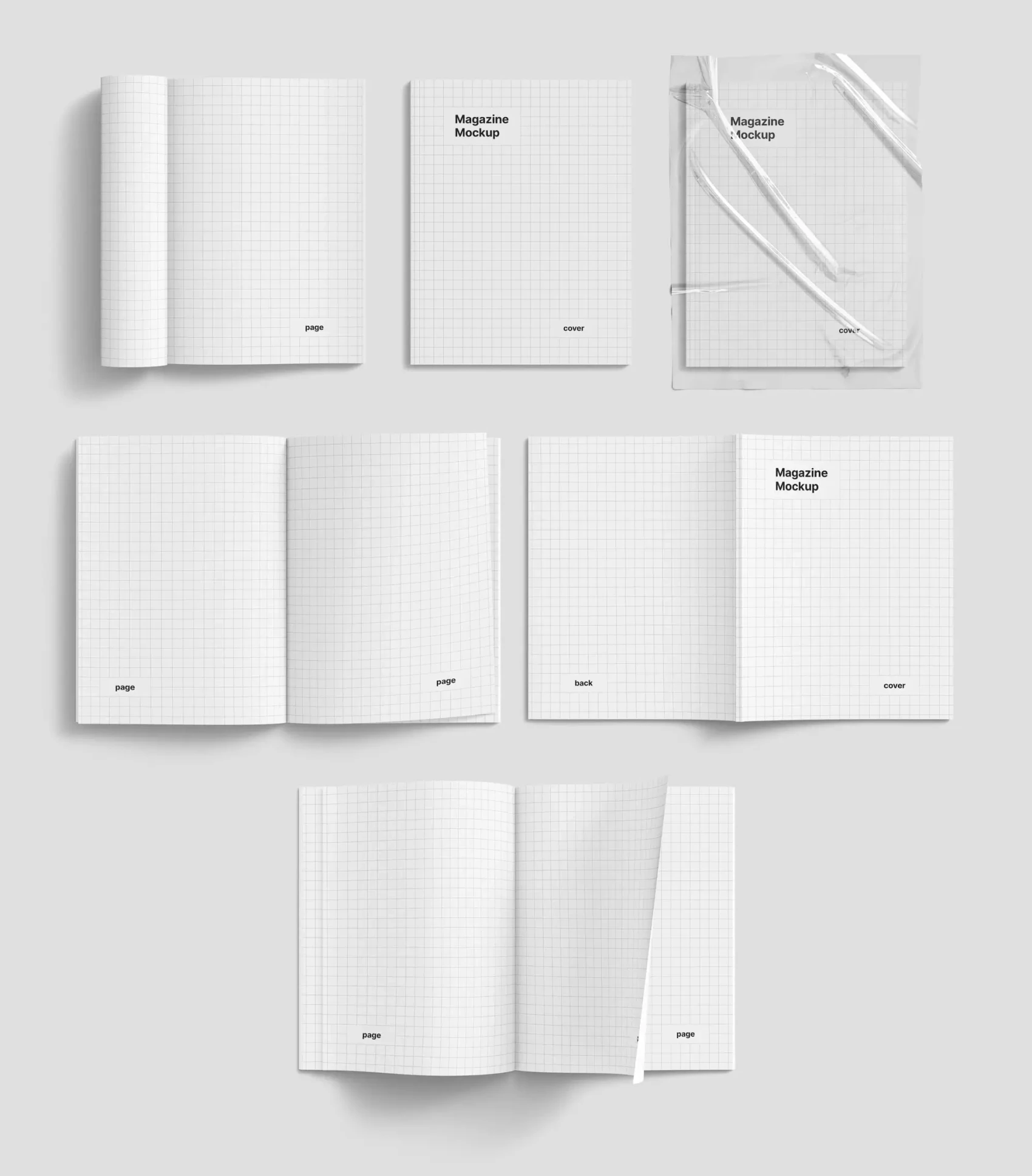 Magazine Mockup Bundle 55