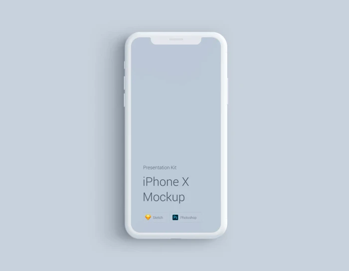 iPhone X Mockup, Changeable Materials