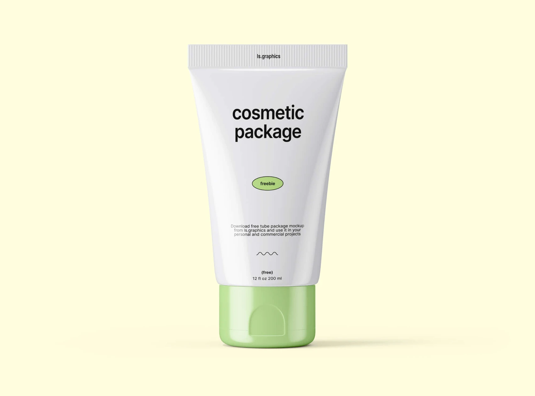 Free Cosmetic Tube Mockup 1