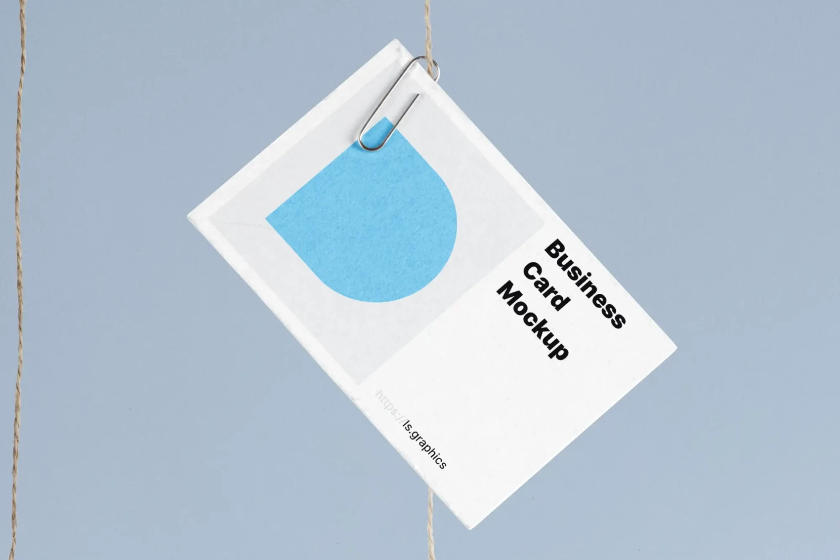 Free Hanging Business Card Mockups 2