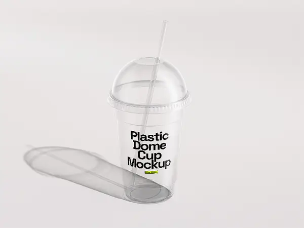 Free Transparent Cup Mockup