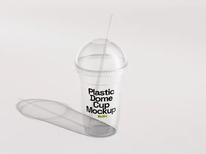 Free Transparent Cup Mockup