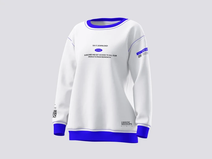 Sweatshirt front view mockup, 06