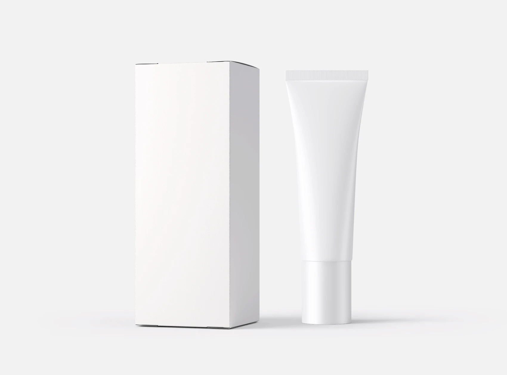 Free Cosmetic Box and Tube Mockup 2