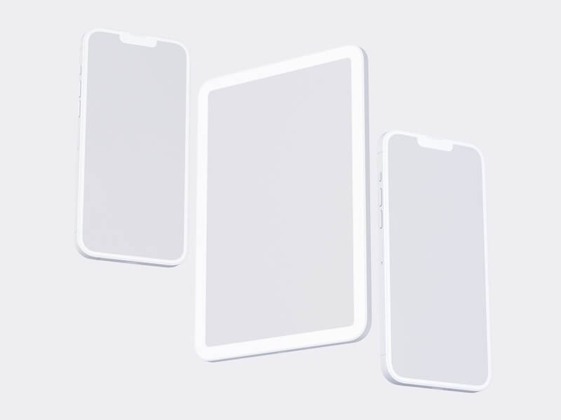 Apple Mockups Bundle, Clay, 16