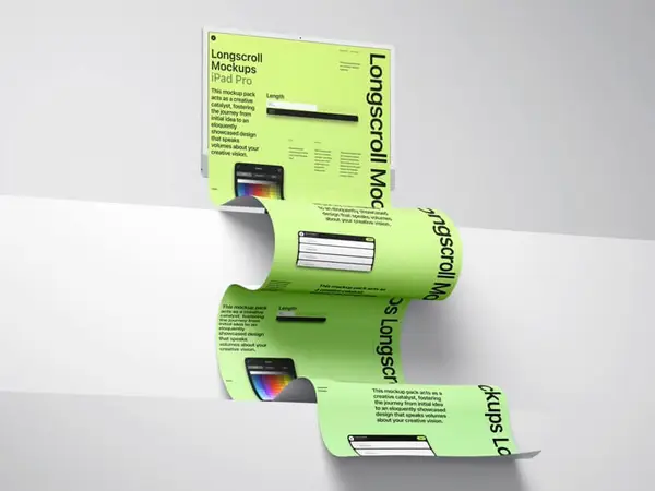 iMac 24 Longscroll Mockup, 08