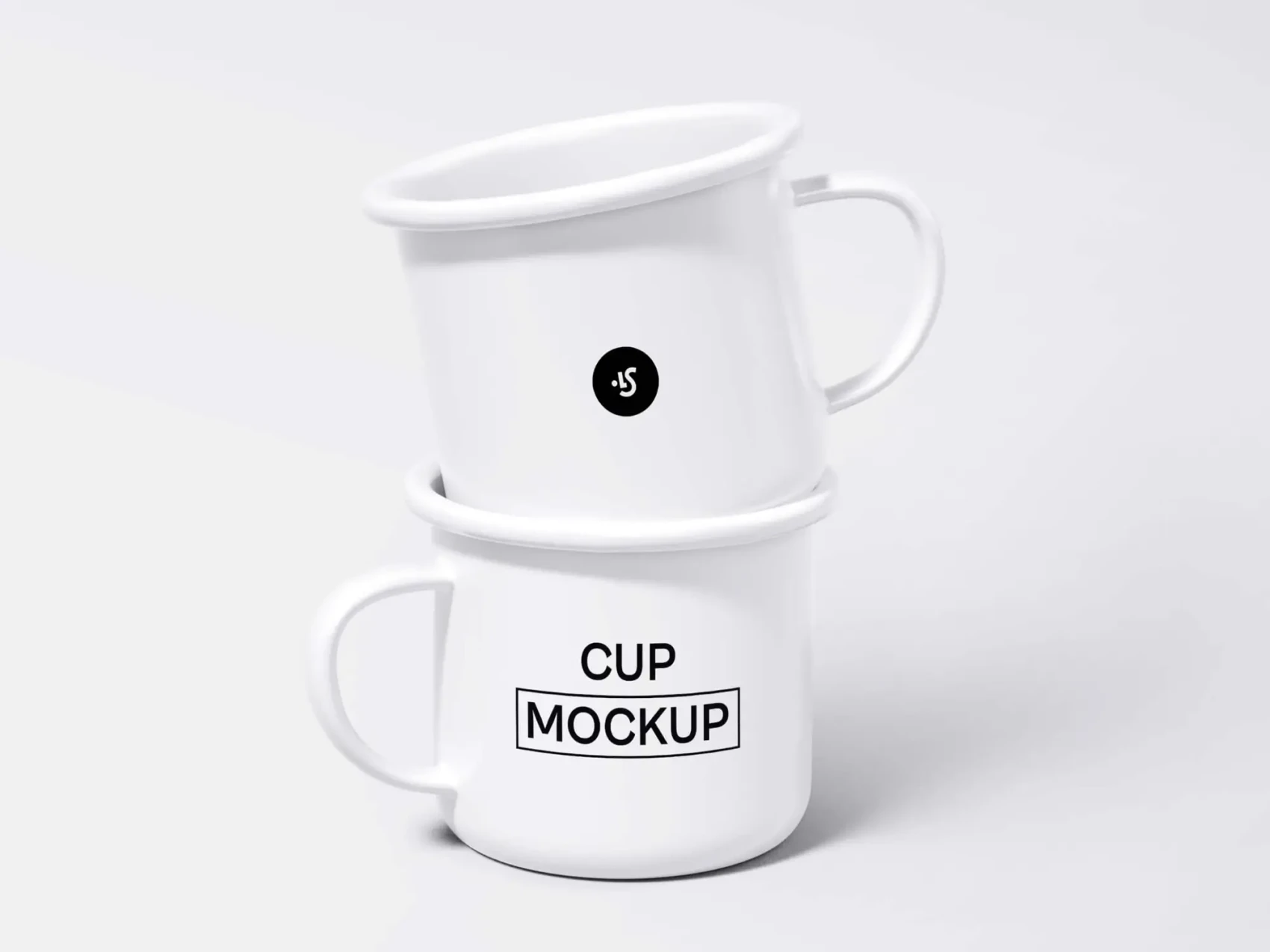 Free Steel Mugs Minimalistic Mockup 1