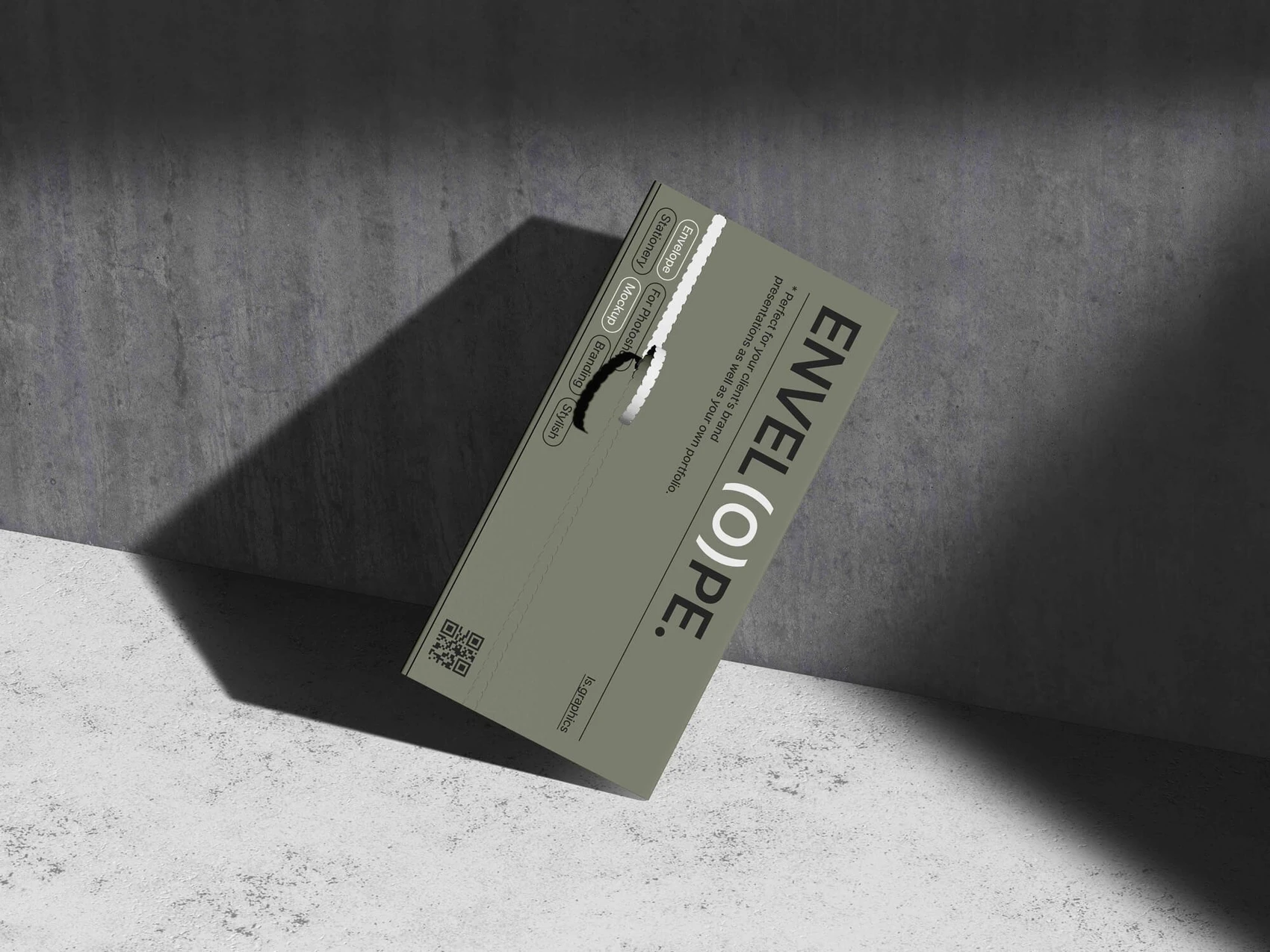 Oisin, Envelope Mockup with Realistic Shadows, EU, 10 1