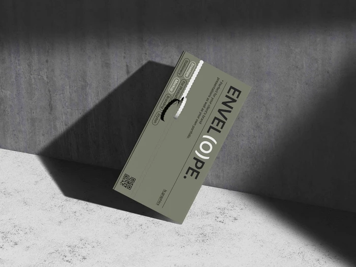 Oisin, Envelope Mockup with Realistic Shadows, EU, 10