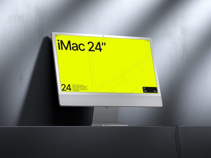 G-Mockups: iMac 24", 12