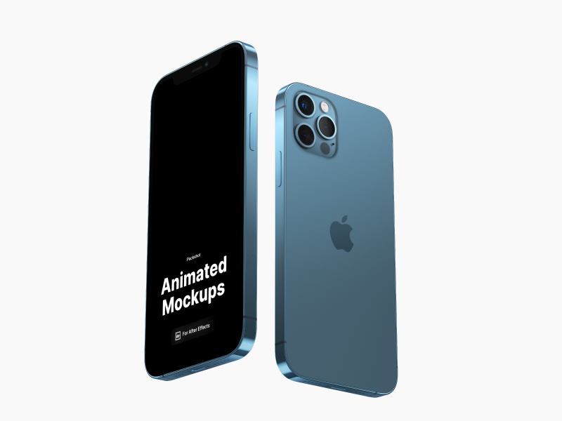 iPhone 12 Pro Looped, Animated Mockup, 07