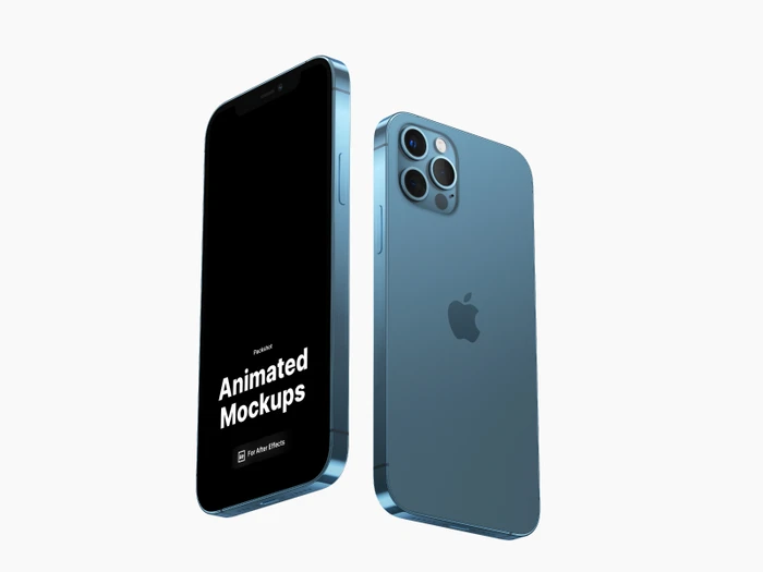 iPhone 12 Pro Looped, Animated Mockup, 07