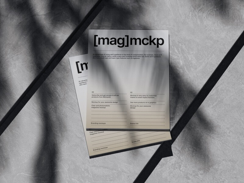 Bode, Magazine Mockups, US, 12