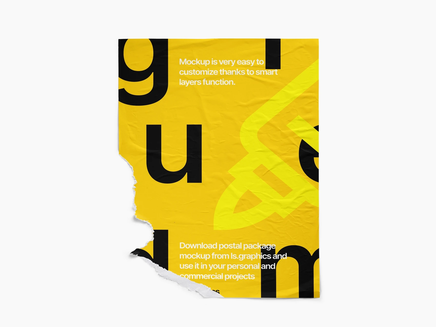 Glued Paper Mockup, US, Simple, 3 1