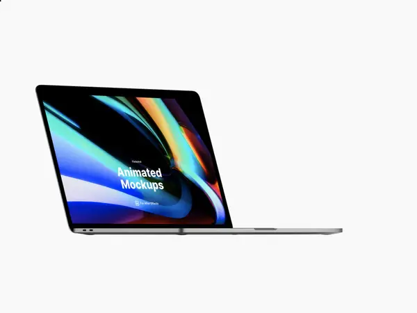 MacBook Pro Looped Animated Mockup, 01