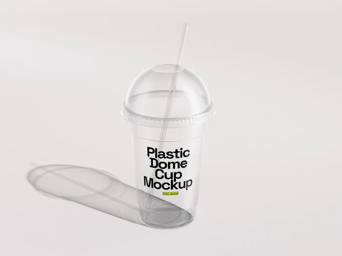 Free Transparent Cup Mockup