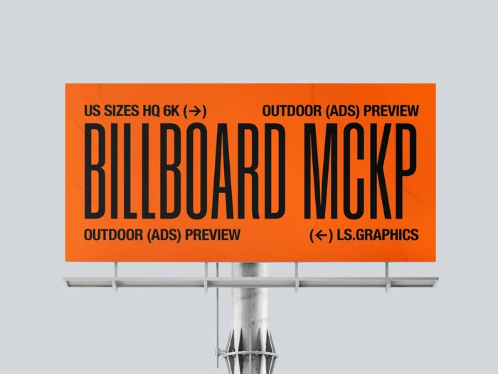 Billboard Mockup, Isolated, US Scene 01 1