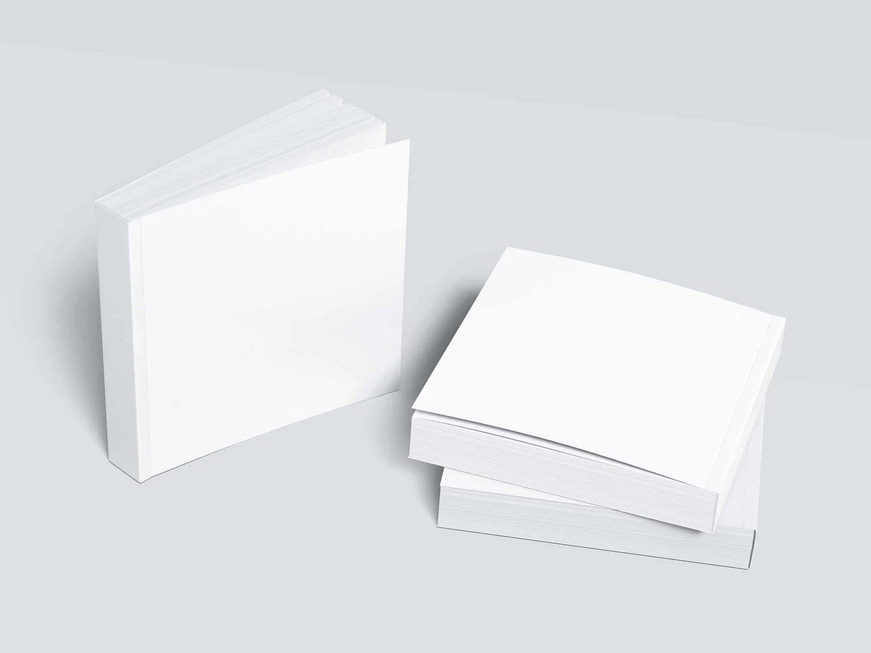Book Mockup, Square-Angled, 13 1
