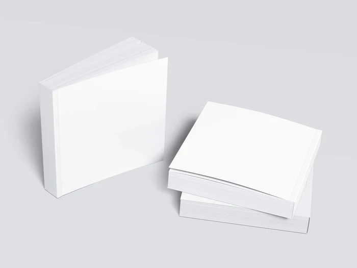 Book Mockup, Square-Angled, 13