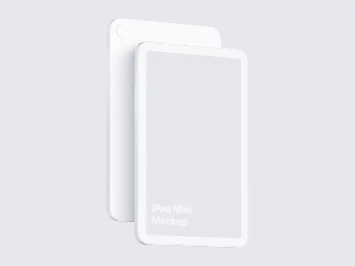 iPad Mini Clay Mockups, 01