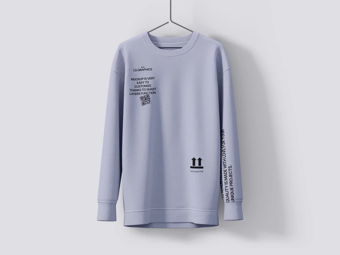Sweatshirt hanging mockup, 02