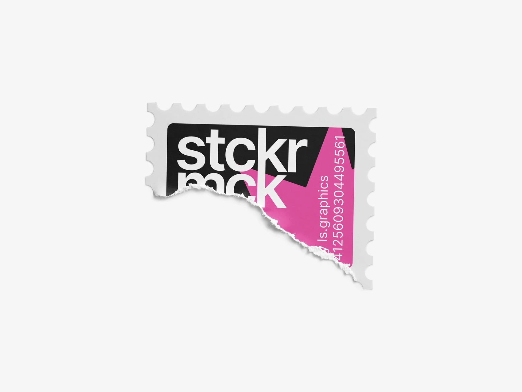 Torn Sticker Mockup, Scene 26 1