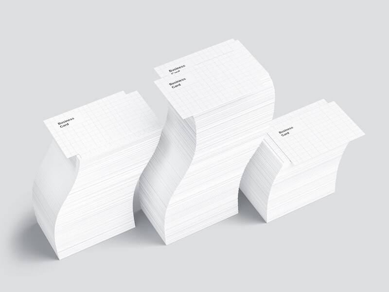 Business Card Mockups, EU-Angled, 03