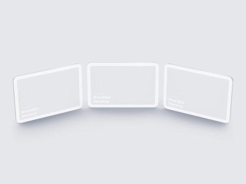 iPad Mini Clay Mockups, 04
