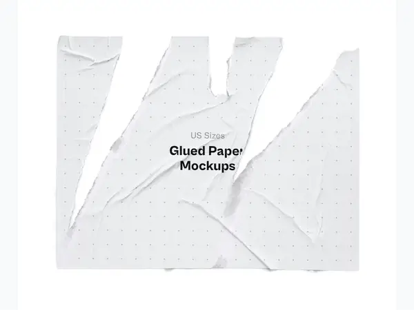 Glued Paper Mockup, US, 08