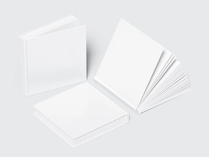 Book Mockup, Square-Angled, 08 1