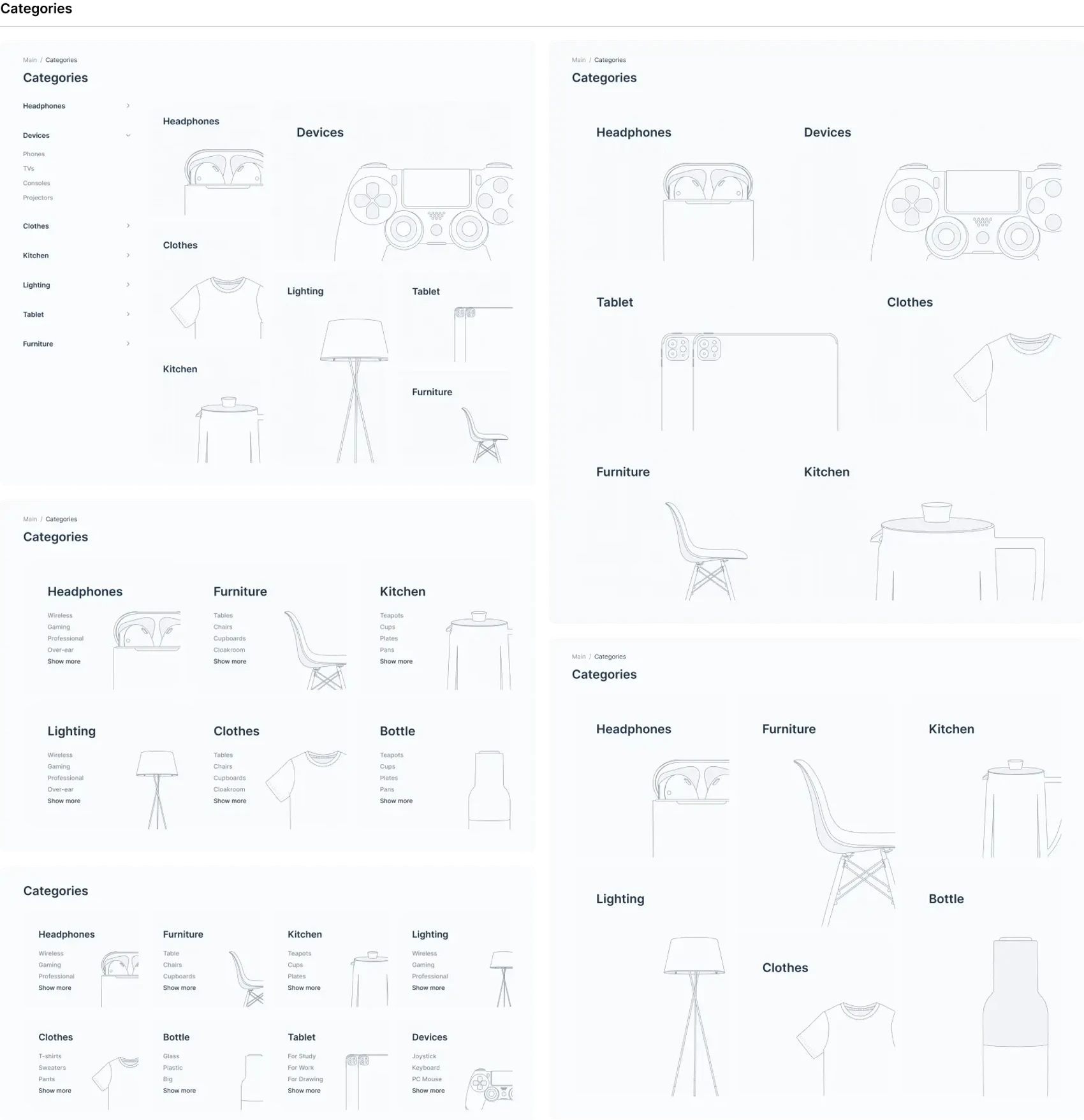 Wirekit: Ecommerce 5