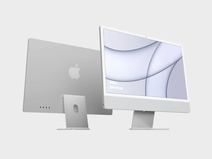 iMac 24-inch Mockups, 13