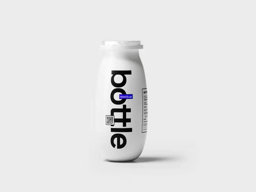 Yogurt Bottle Mockups 8