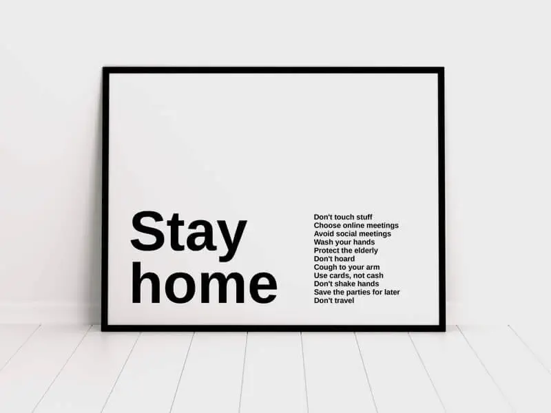 Framed Poster Mockup Free