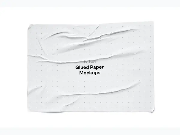 Glued Paper Mockup, EU, 12