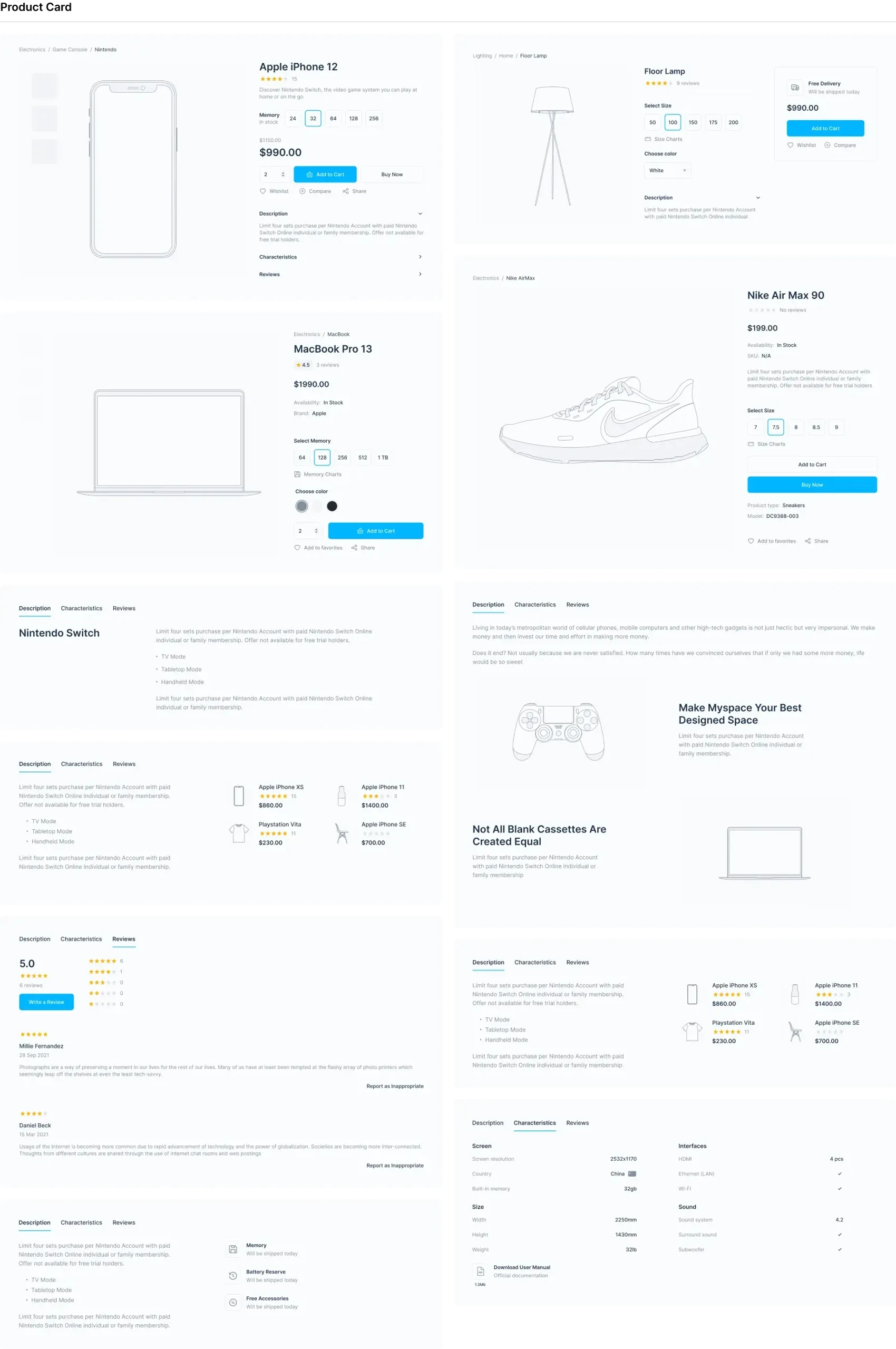 Wirekit: Ecommerce 4