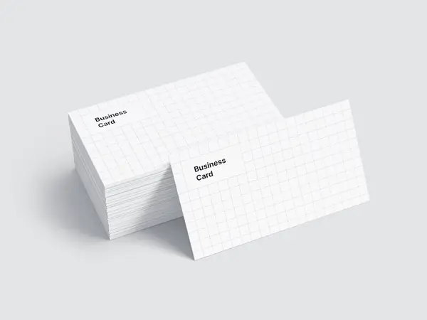 Business Card Mockups, US-Angled, 11