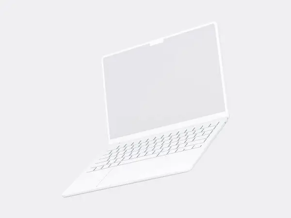 MacBook Air (M2) Clay Mockups, 12