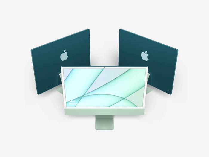 iMac 24-inch Mockups, 15
